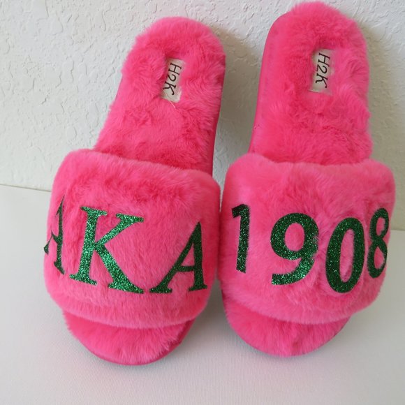 AKA Personalized pink slippers - Picture 4 of 4